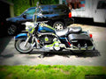Harley Davidson Road King Classic 2001 1 motorbike A4 Photo Print