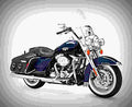 Harley Davidson Road King Classic 2012 1 motorbike A4 Photo Print