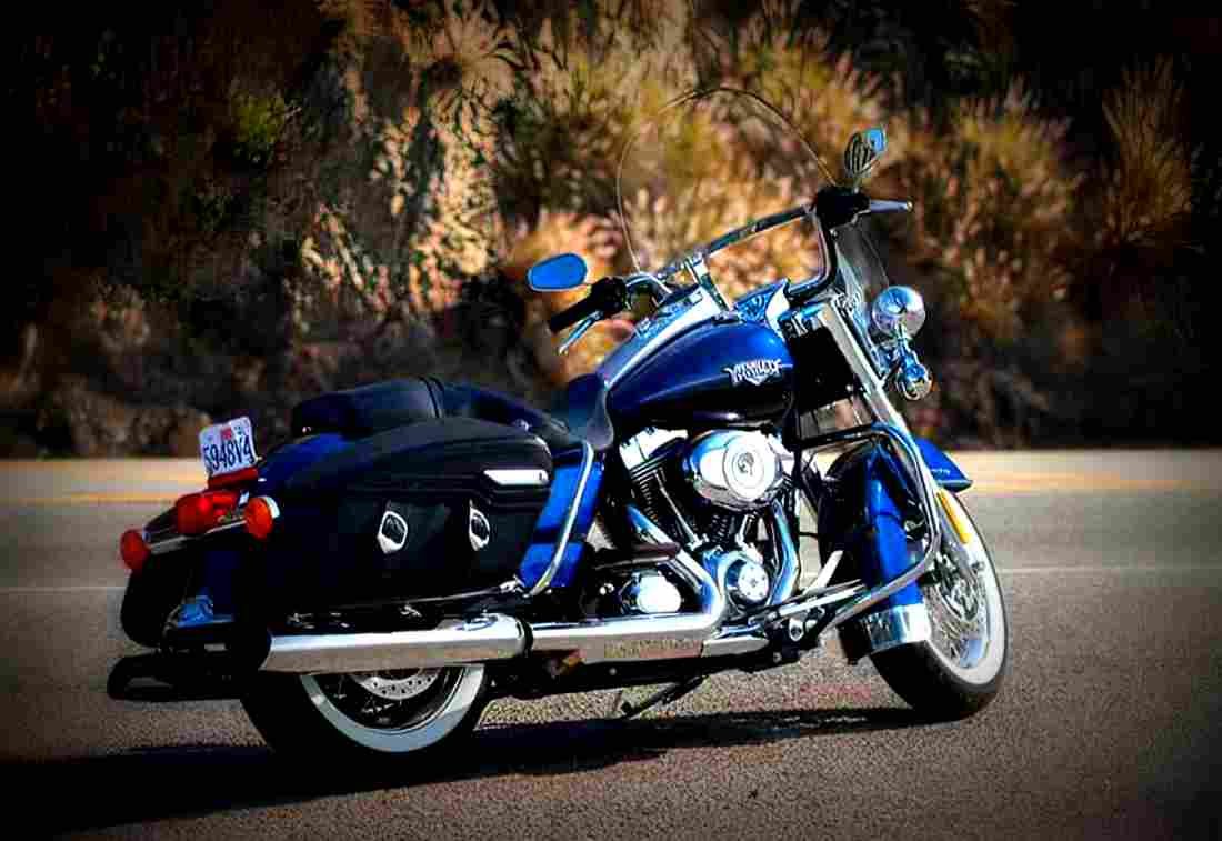 Harley Davidson Road King Classic 2012 2 motorbike A4 Photo Print