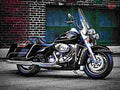 Harley Davidson Road King Classic 2012 4 motorbike A4 Photo Print