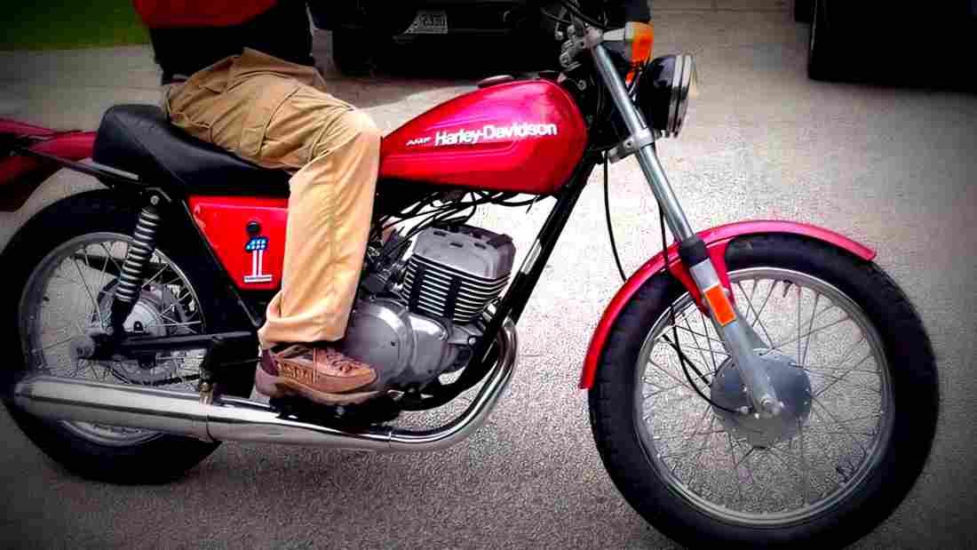 Harley Davidson SS 175 1976 2 motorbike A4 Photo Print