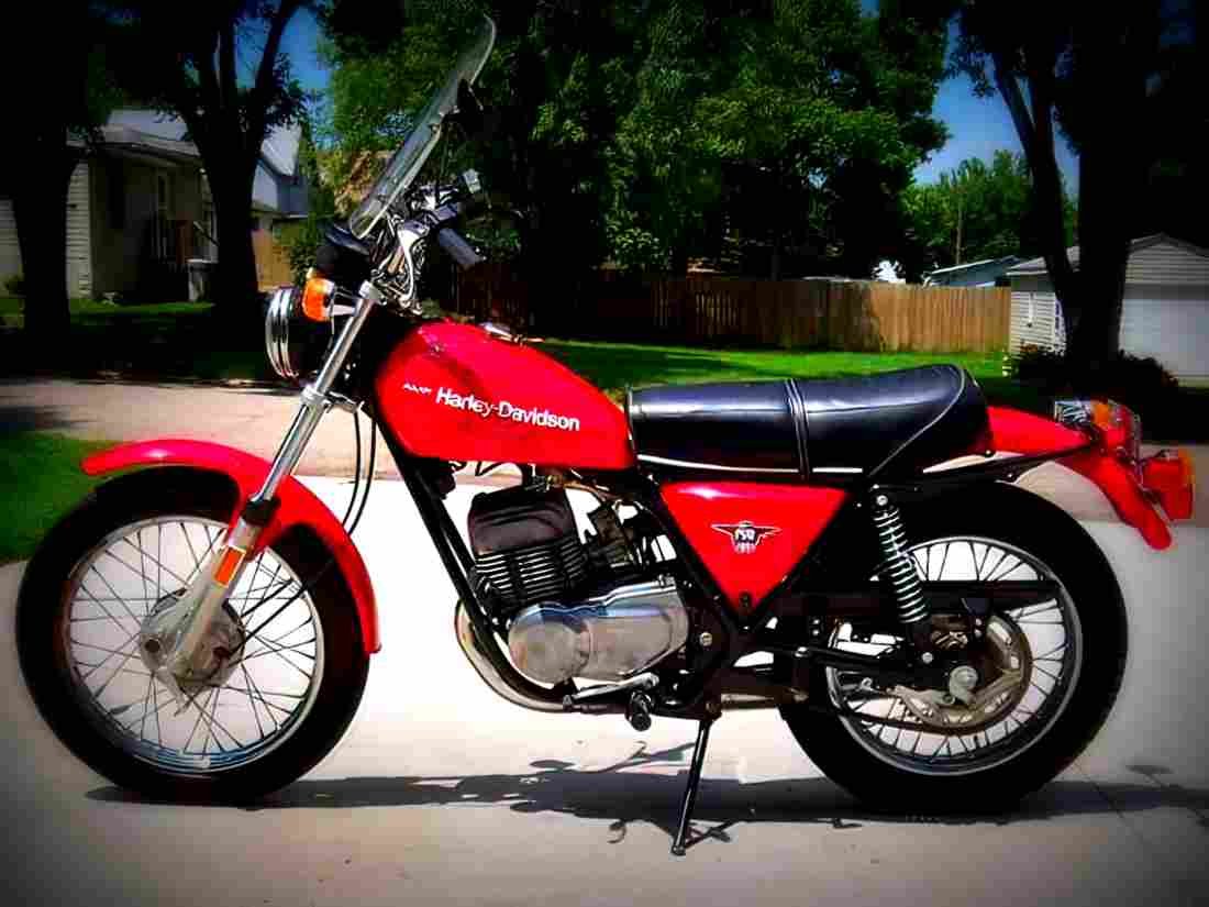 Harley Davidson SS 175 1976 5 motorbike A4 Photo Print