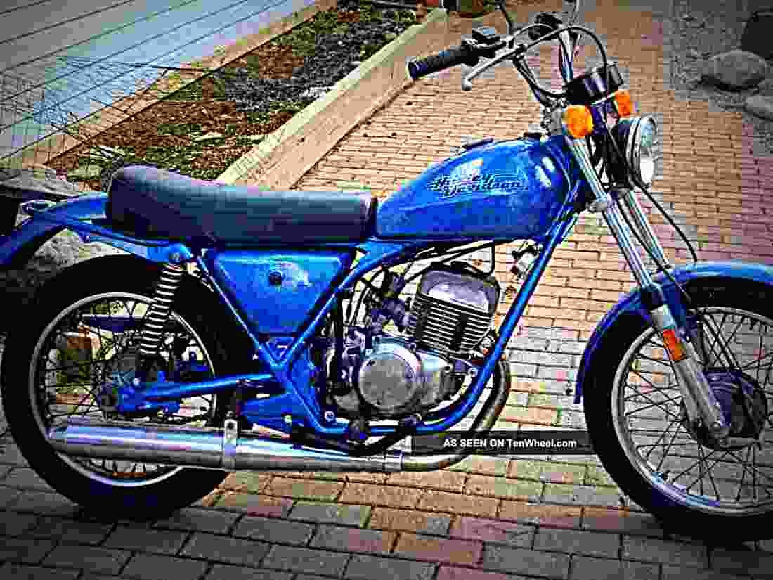 Harley Davidson SS 250 1976 2 motorbike A4 Photo Print