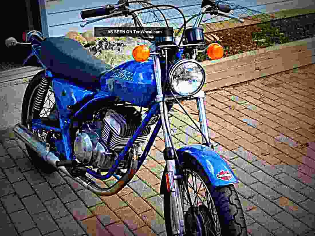 Harley Davidson SS 250 1976 3 motorbike A4 Photo Print