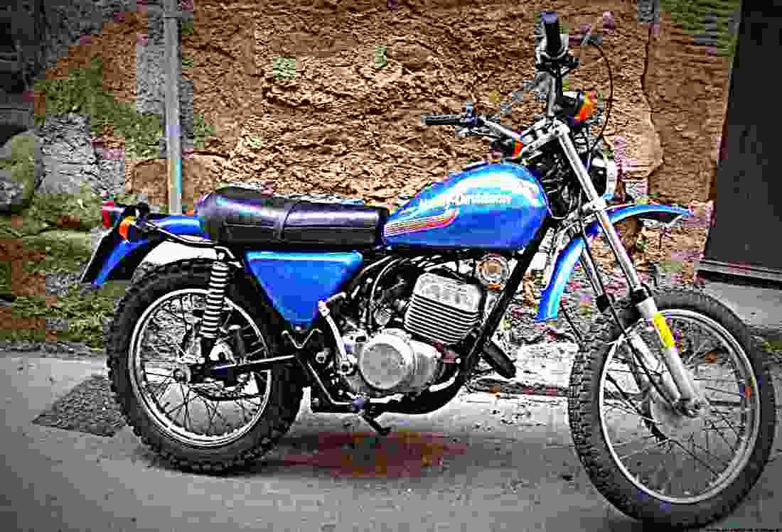Harley Davidson SST 250 1977 4 motorbike A4 Photo Print
