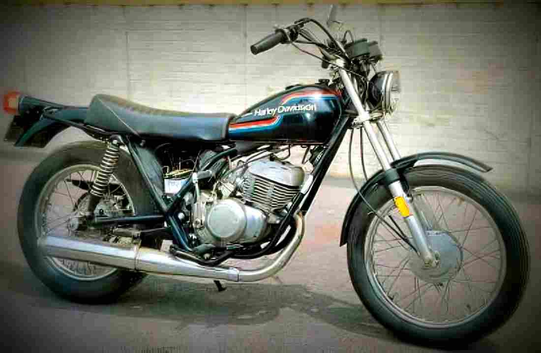 Harley Davidson SX 250 1976 2 motorbike A4 Photo Print