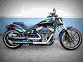 Harley Davidson Softail Breakout 114 2019 3 motorbike A4 Photo Print