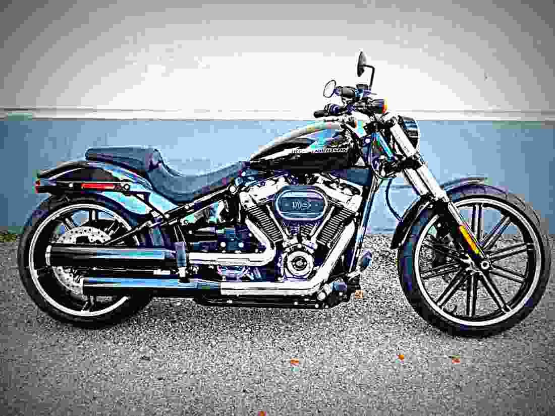 Harley Davidson Softail Breakout 114 2019 3 motorbike A4 Photo Print