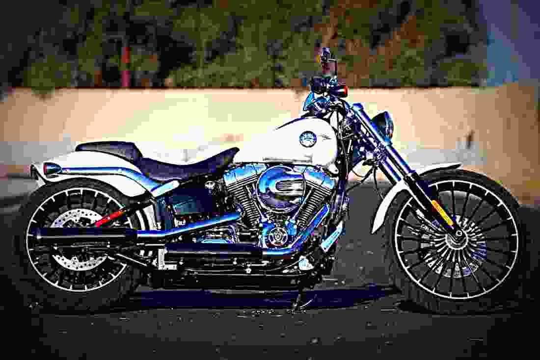 Harley Davidson Softail Breakout 2017 1 motorbike A4 Photo Print