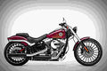 Harley Davidson Softail Breakout 2017 2 motorbike A4 Photo Print