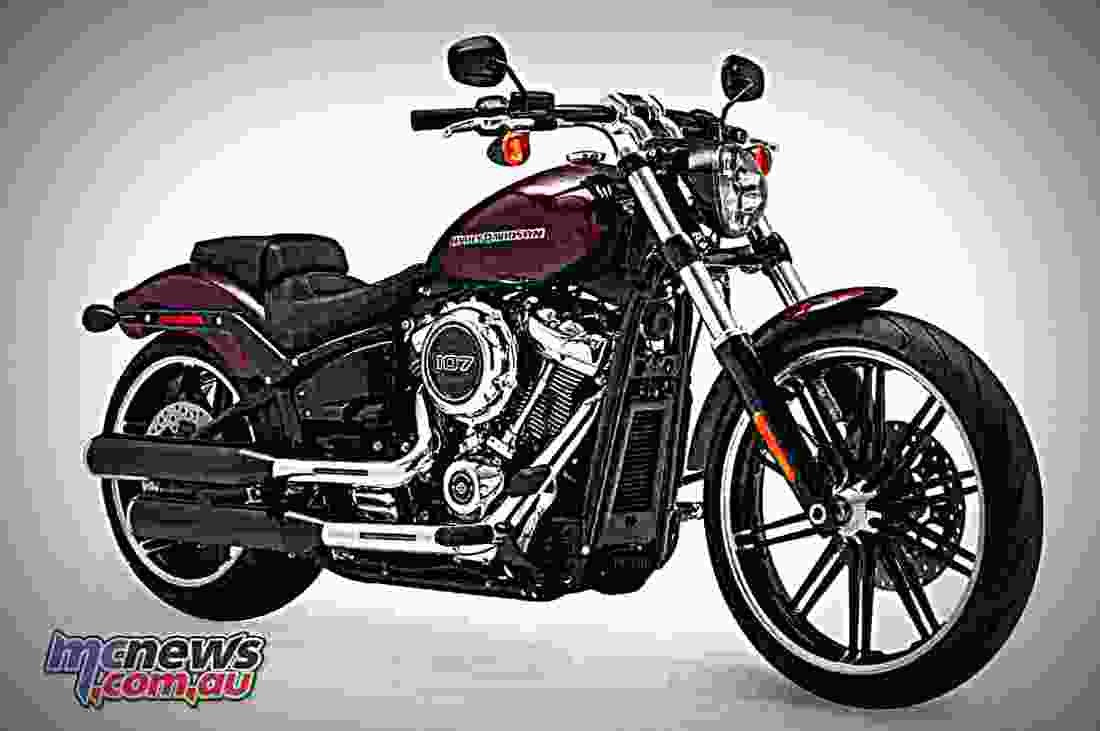 Harley Davidson Softail Breakout 2018 4 motorbike A4 Photo Print