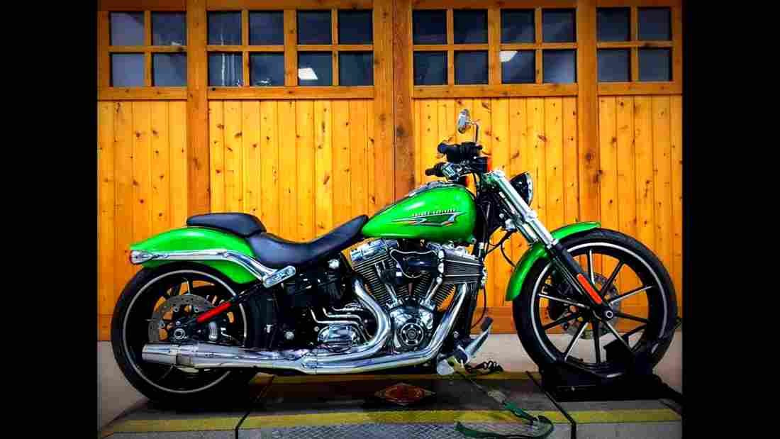 Harley Davidson Softail Breakout 2019 1 motorbike A4 Photo Print