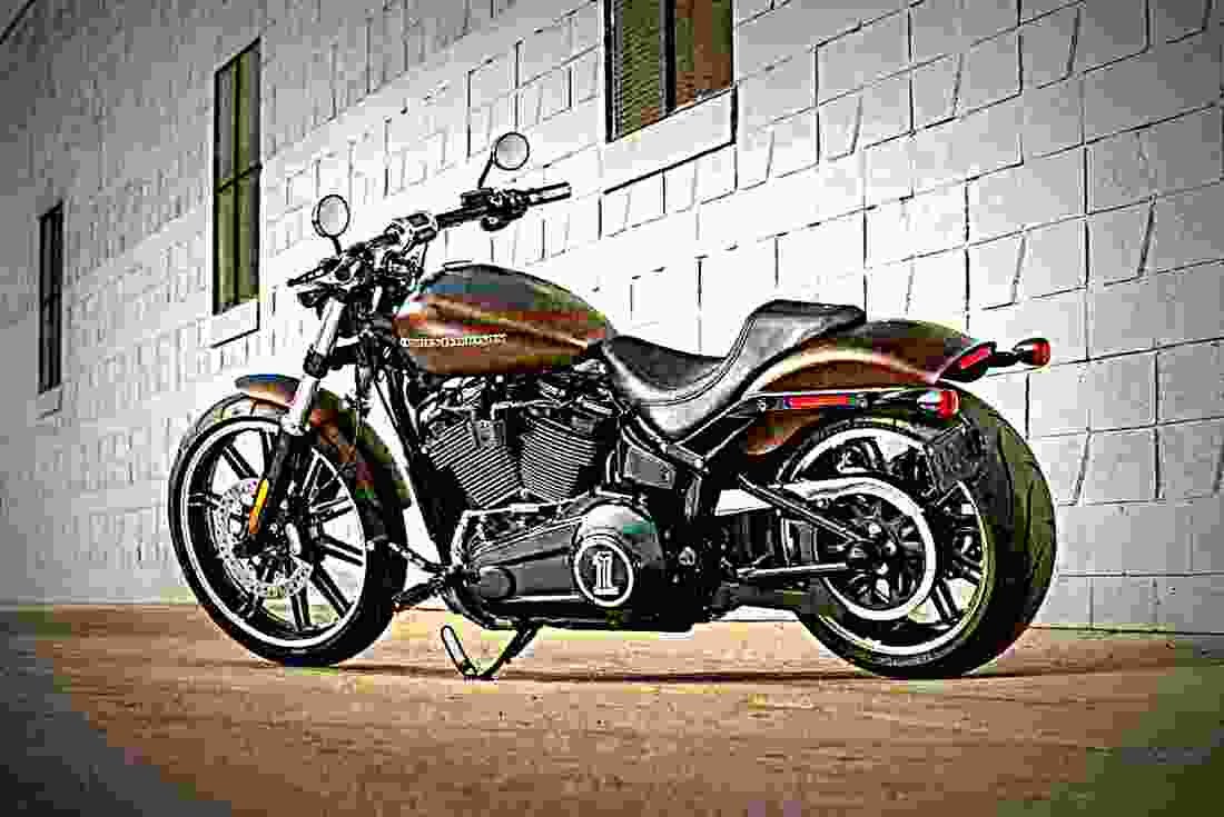 Harley Davidson Softail Breakout 2019 2 motorbike A4 Photo Print