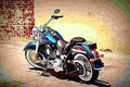 Harley Davidson Softail Deluxe 2017 1 motorbike A4 Photo Print