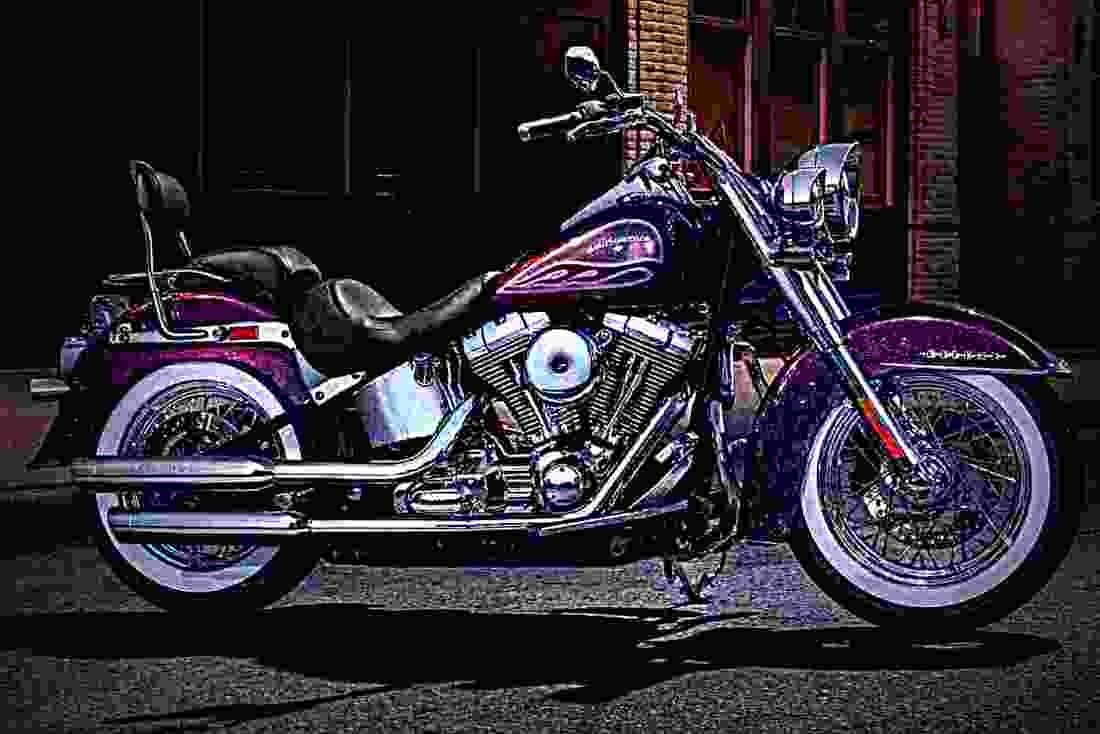 Harley Davidson Softail Deluxe 2017 3 motorbike A4 Photo Print