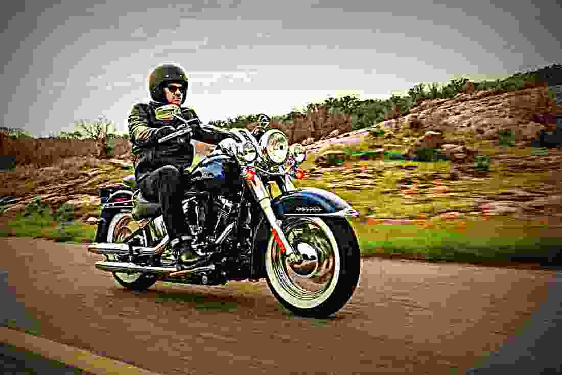 Harley Davidson Softail Deluxe 2017 4 motorbike A4 Photo Print