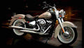 Harley Davidson Softail Deluxe 2018 3 motorbike A4 Photo Print
