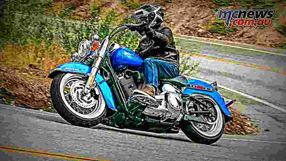 Harley Davidson Softail Deluxe 2018 4 motorbike A4 Photo Print