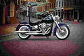 Harley Davidson Softail Deluxe 2019 3 motorbike A4 Photo Print