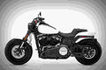 Harley Davidson Softail Fat Bob 114 2018 2 motorbike A4 Photo Print