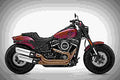 Harley Davidson Softail Fat Bob 2018 4 motorbike A4 Photo Print