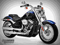 Harley Davidson Softail Fat Boy 114 2018 1 motorbike A4 Photo Print