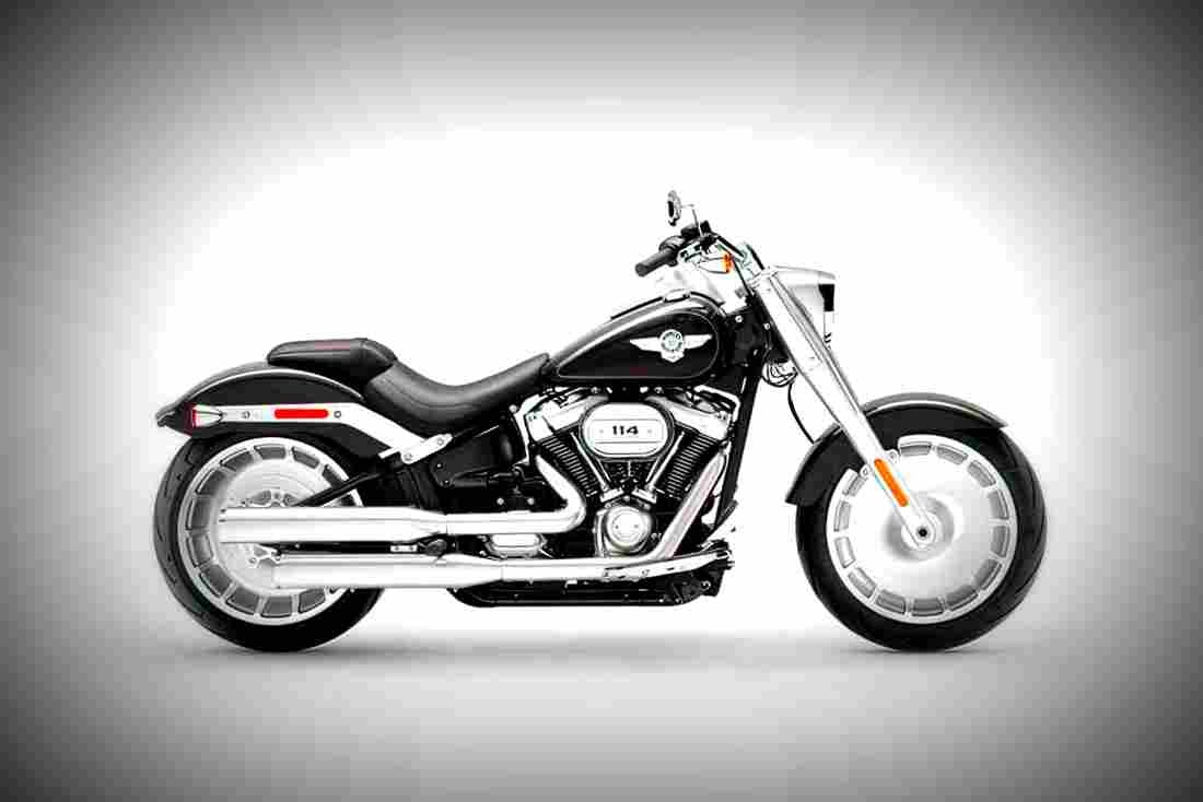 Harley Davidson Softail Fat Boy 114 2019 1 motorbike A4 Photo Print