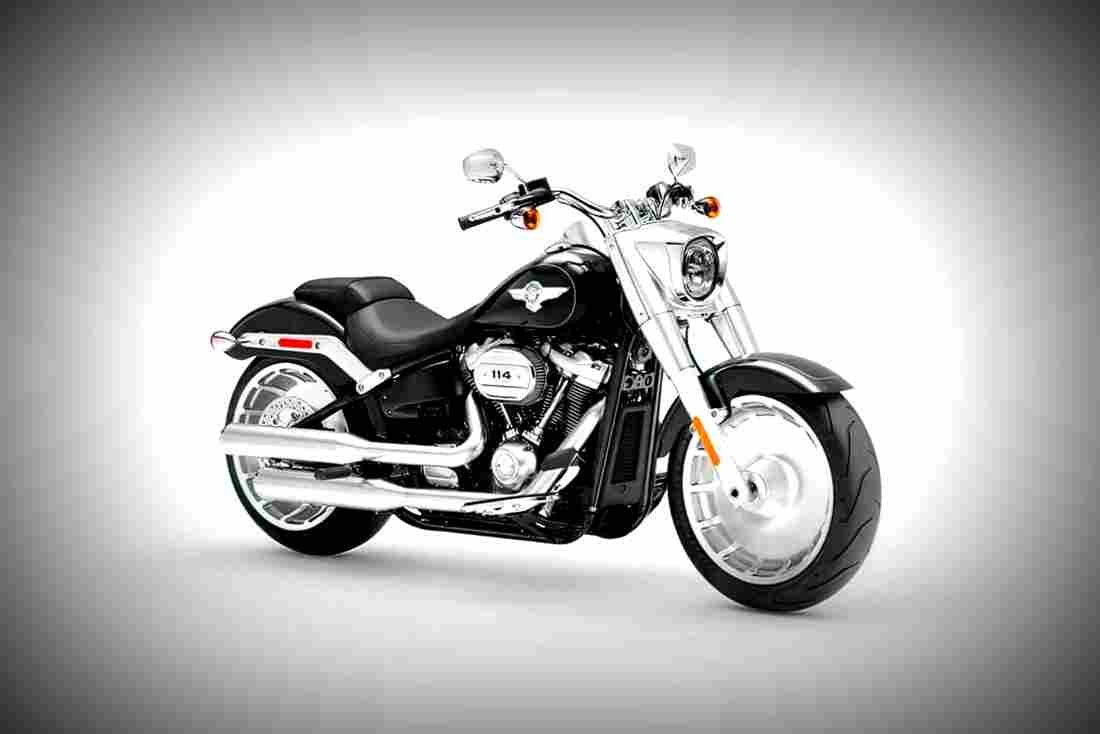 Harley Davidson Softail Fat Boy 114 2019 3 motorbike A4 Photo Print