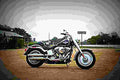 Harley Davidson Softail Fat Boy 2017 2 motorbike A4 Photo Print