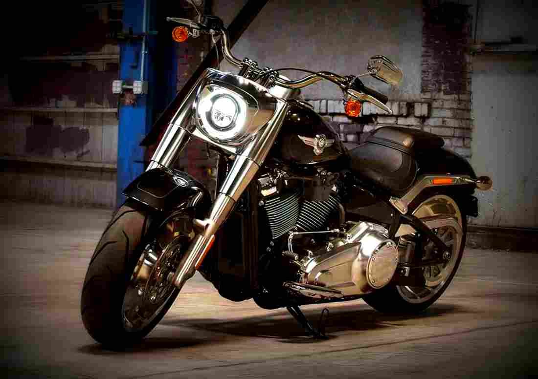 Harley Davidson Softail Fat Boy 2018 4 motorbike A4 Photo Print