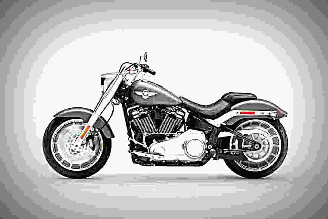 Harley Davidson Softail Fat Boy 2019 3 motorbike A4 Photo Print