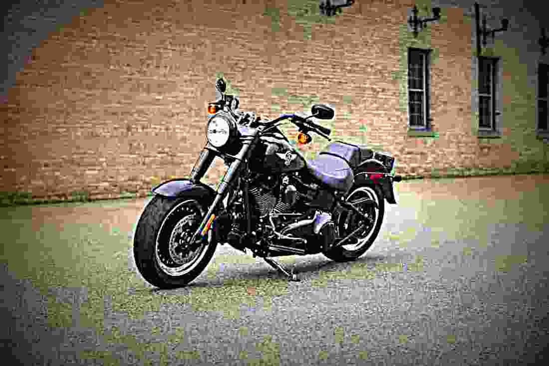 Harley Davidson Softail Fat Boy S 2017 3 motorbike A4 Photo Print