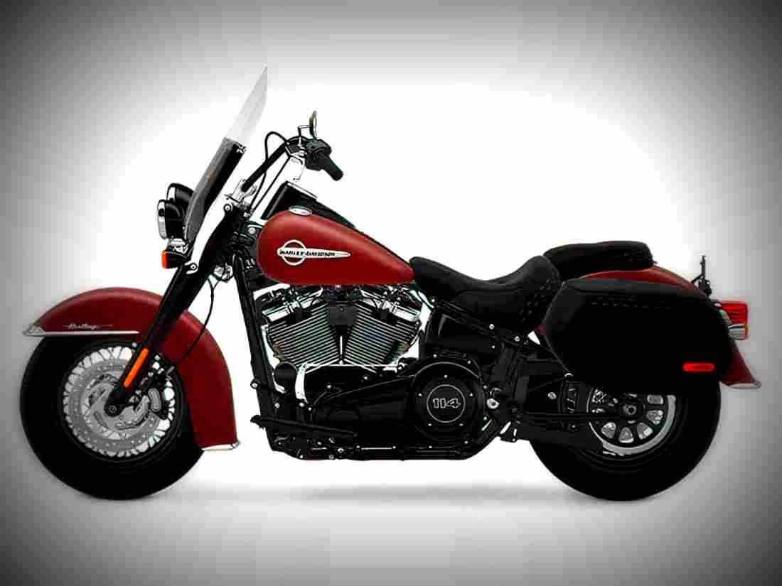 Harley Davidson Softail Heritage Classic 114 2018 4 motorbike A4 Photo Print
