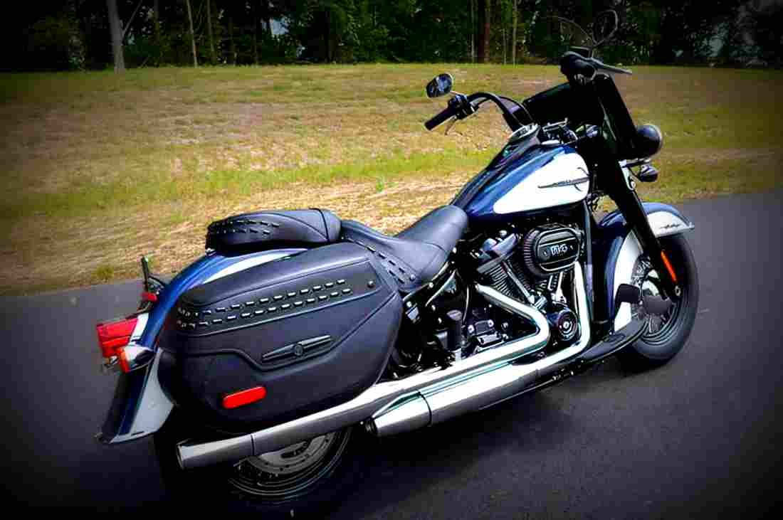 Harley Davidson Softail Heritage Classic 114 2019 4 motorbike A4 Photo Print