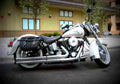 Harley Davidson Softail Heritage Classic 1997 1 motorbike A4 Photo Print