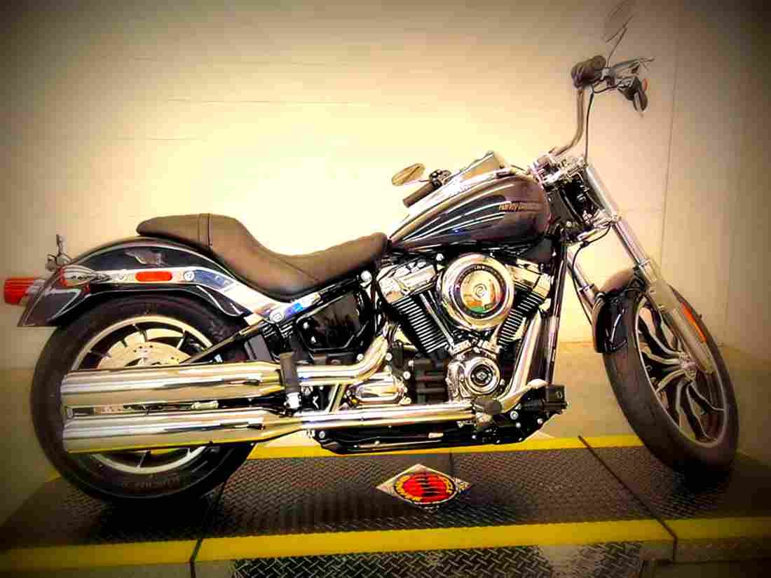 Harley Davidson Softail Low Rider 2019 3 motorbike A4 Photo Print