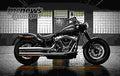 Harley Davidson Softail Slim 2018 1 motorbike A4 Photo Print