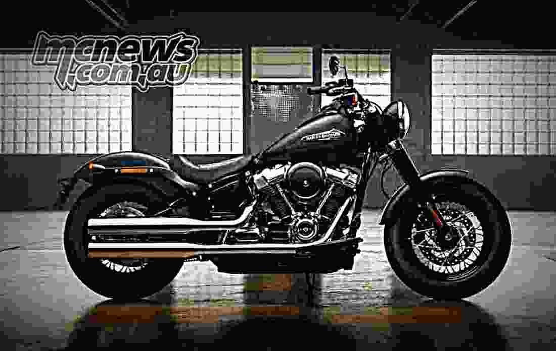 Harley Davidson Softail Slim 2018 1 motorbike A4 Photo Print