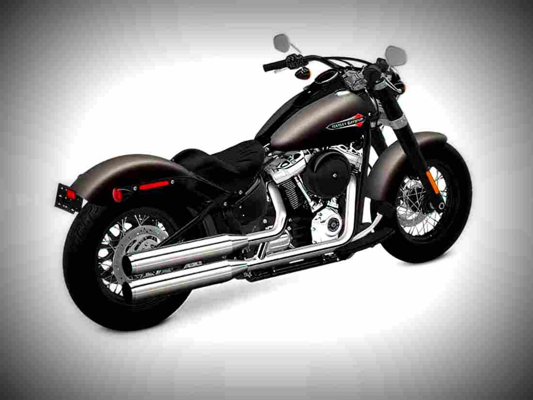 Harley Davidson Softail Slim 2018 2 motorbike A4 Photo Print