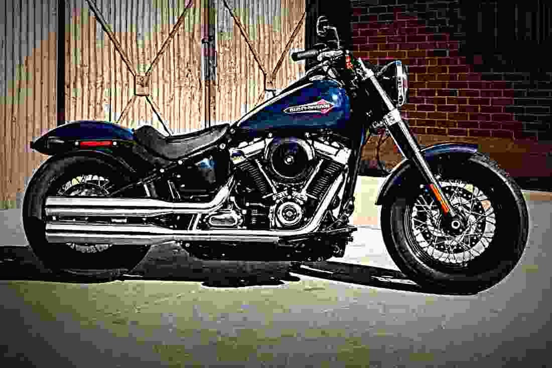 Harley Davidson Softail Slim 2019 3 motorbike A4 Photo Print