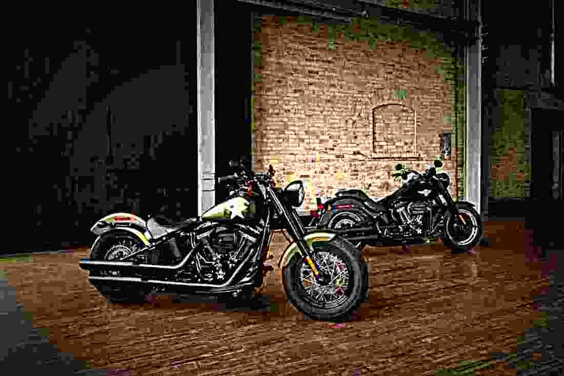 Harley Davidson Softail Slim S 2017 2 motorbike A4 Photo Print