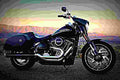 Harley Davidson Sport Glide 2018 3 motorbike A4 Photo Print
