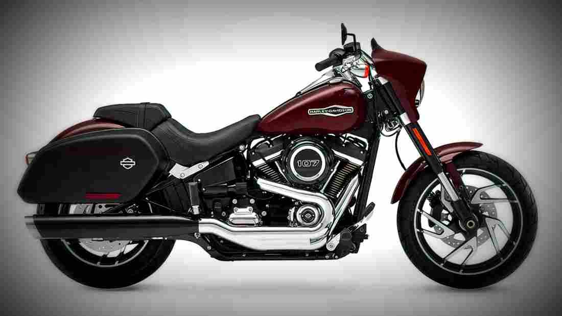 Harley Davidson Sport Glide 2018 4 motorbike A4 Photo Print