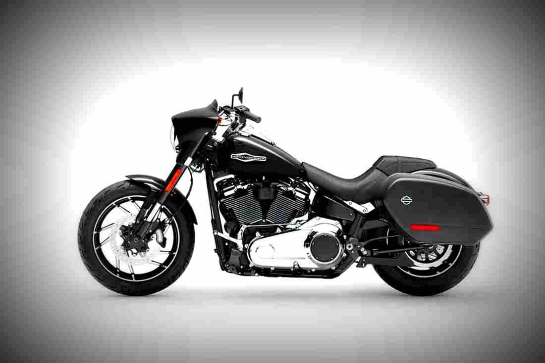 Harley Davidson Sport Glide 2019 2 motorbike A4 Photo Print