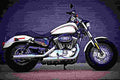 Harley Davidson Sportster 1200 Custom 2018 2 motorbike A4 Photo Print