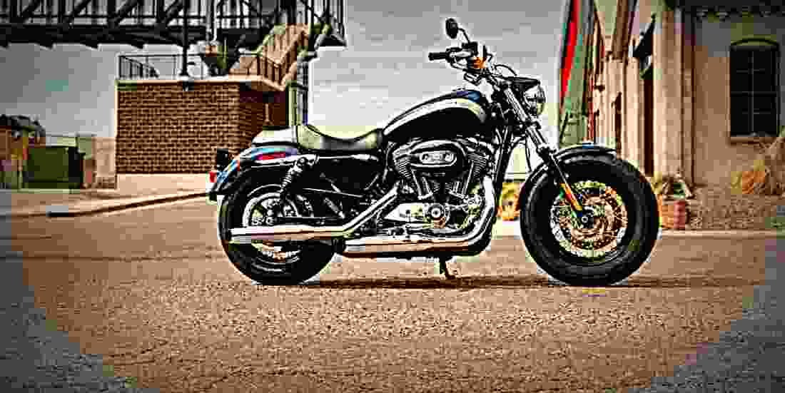 Harley Davidson Sportster 1200 Custom 2019 2 motorbike A4 Photo Print