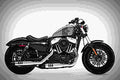 Harley Davidson Sportster Forty Eight 2017 1 motorbike A4 Photo Print