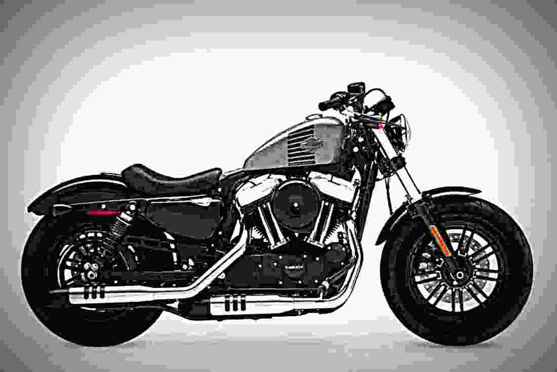 Harley Davidson Sportster Forty Eight 2017 1 motorbike A4 Photo Print
