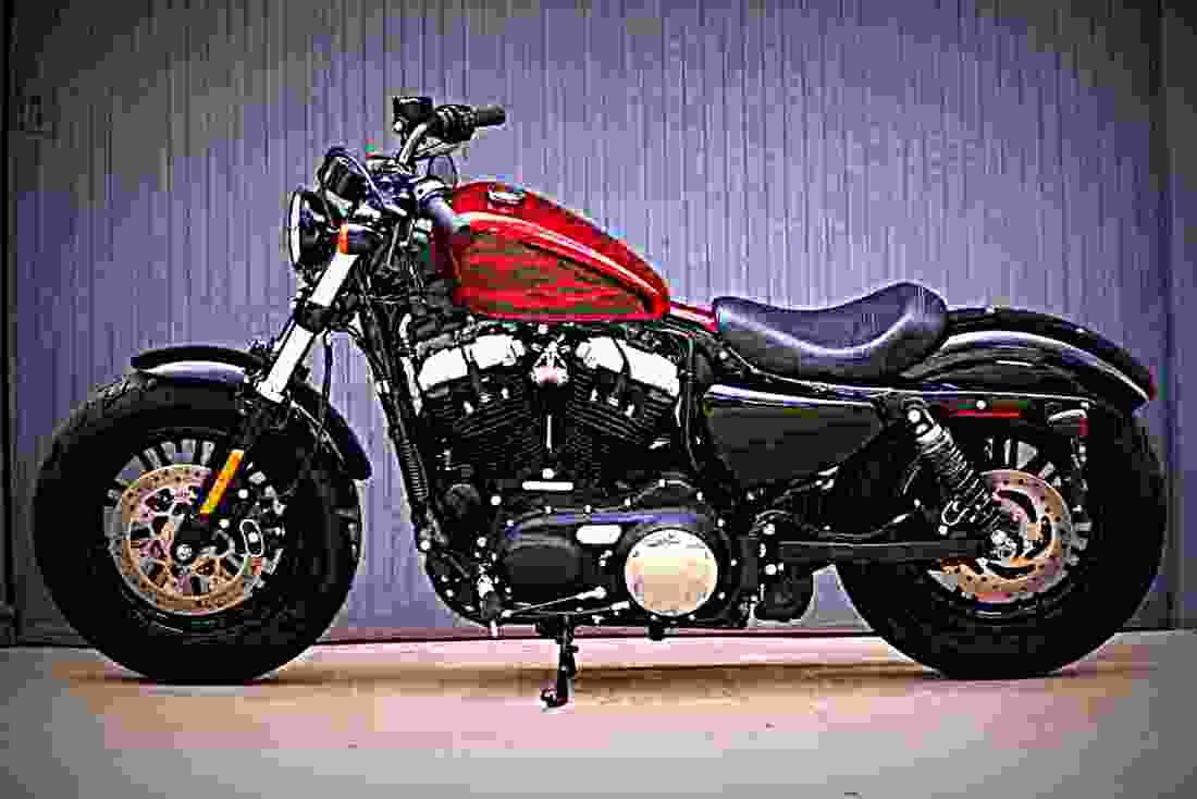 Harley Davidson Sportster Forty Eight 2017 2 motorbike A4 Photo Print