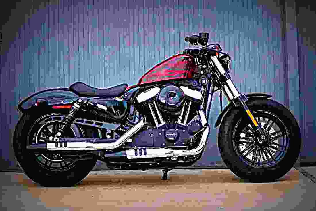 Harley Davidson Sportster Forty Eight 2017 3 motorbike A4 Photo Print
